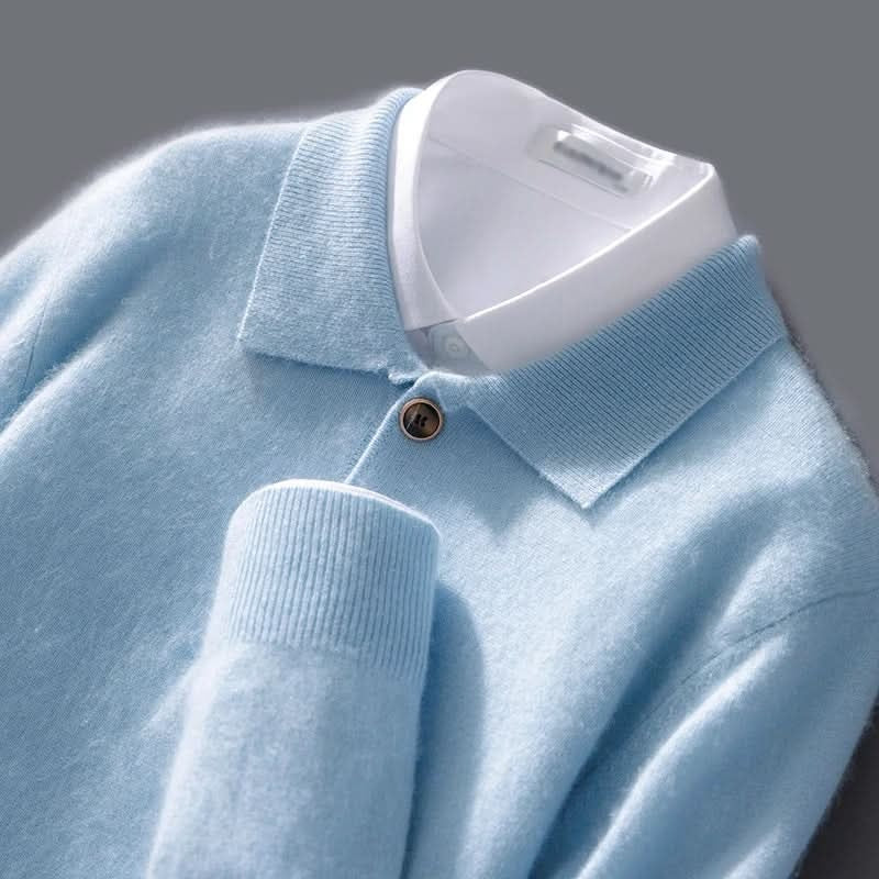 Wellington Cashmere-Blend Polo Knit – Product image 01