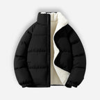 Padded Mens Puffer Jacket with High Collar