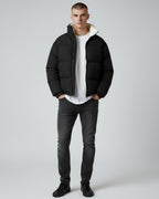 Padded Mens Puffer Jacket with High Collar