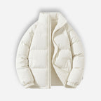 Padded Mens Puffer Jacket with High Collar