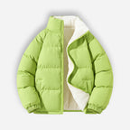 Padded Mens Puffer Jacket with High Collar