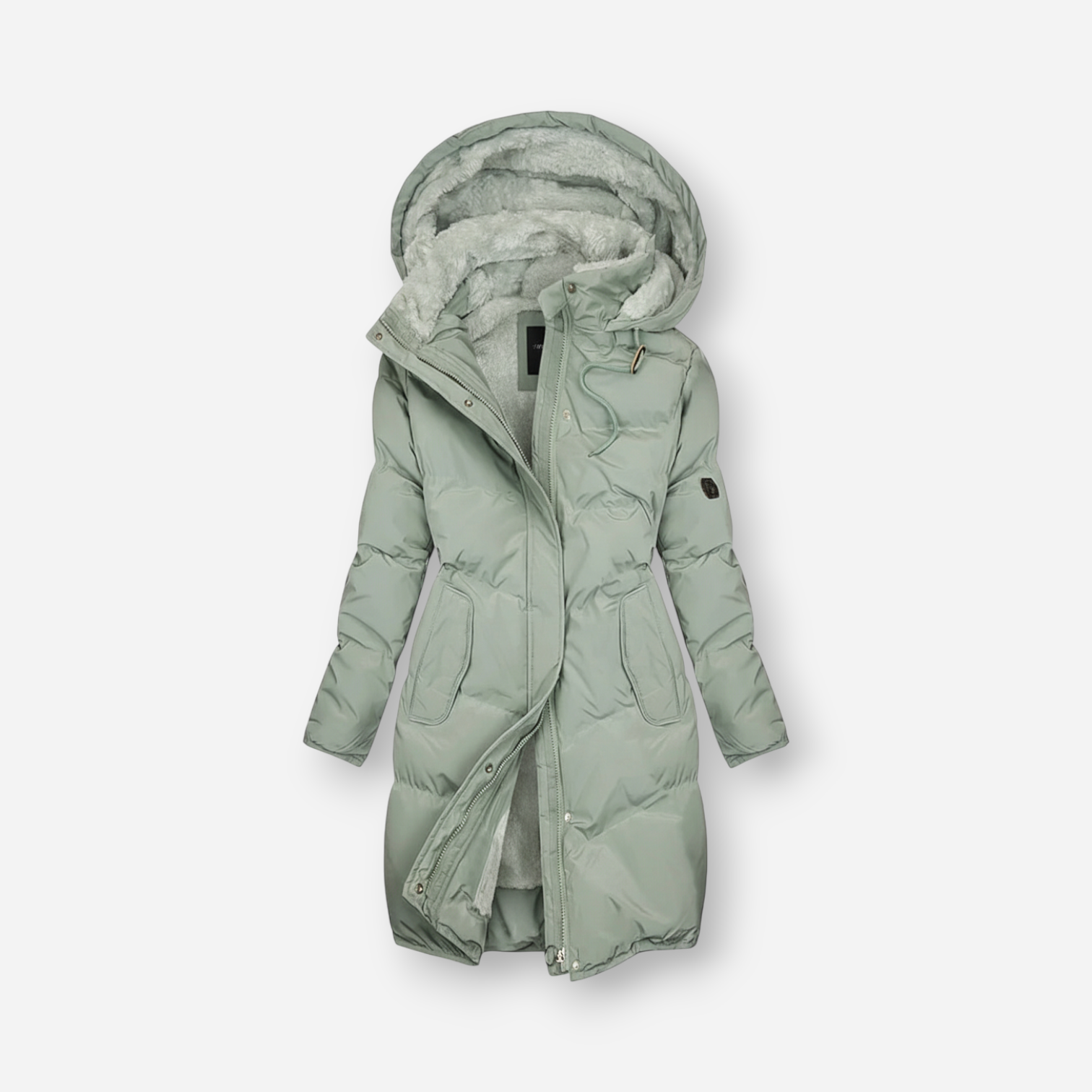 Plus Size Insulated Hooded Winter Jacket for Women