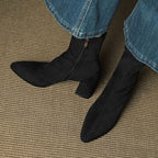 Virelle Suede Block-Heel Boots – Product image 17