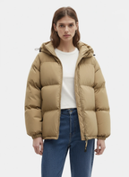 Quilted Hooded Puffer Jacket for Women