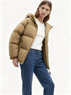 Quilted Hooded Puffer Jacket for Women