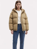 Quilted Hooded Puffer Jacket for Women