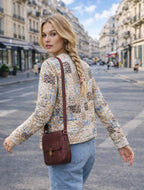 Quilted Short Jacket for Women with Stand-Up Collar