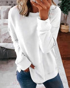 Relaxed Fit Long Sleeve Women's Sweater 2