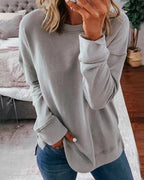 Relaxed Fit Long Sleeve Women's Sweater 7