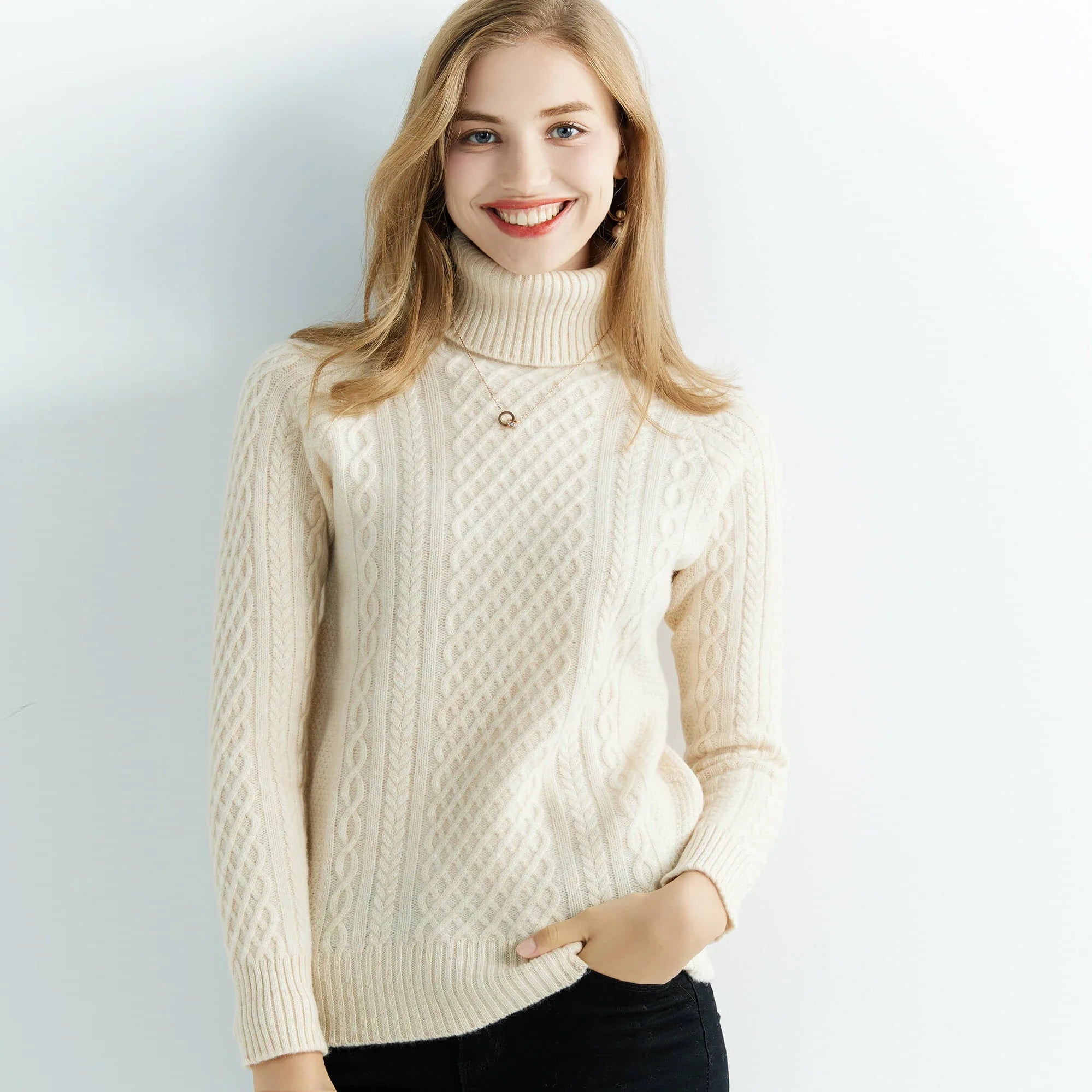 Nordic Cable-Knit Classic Sweater