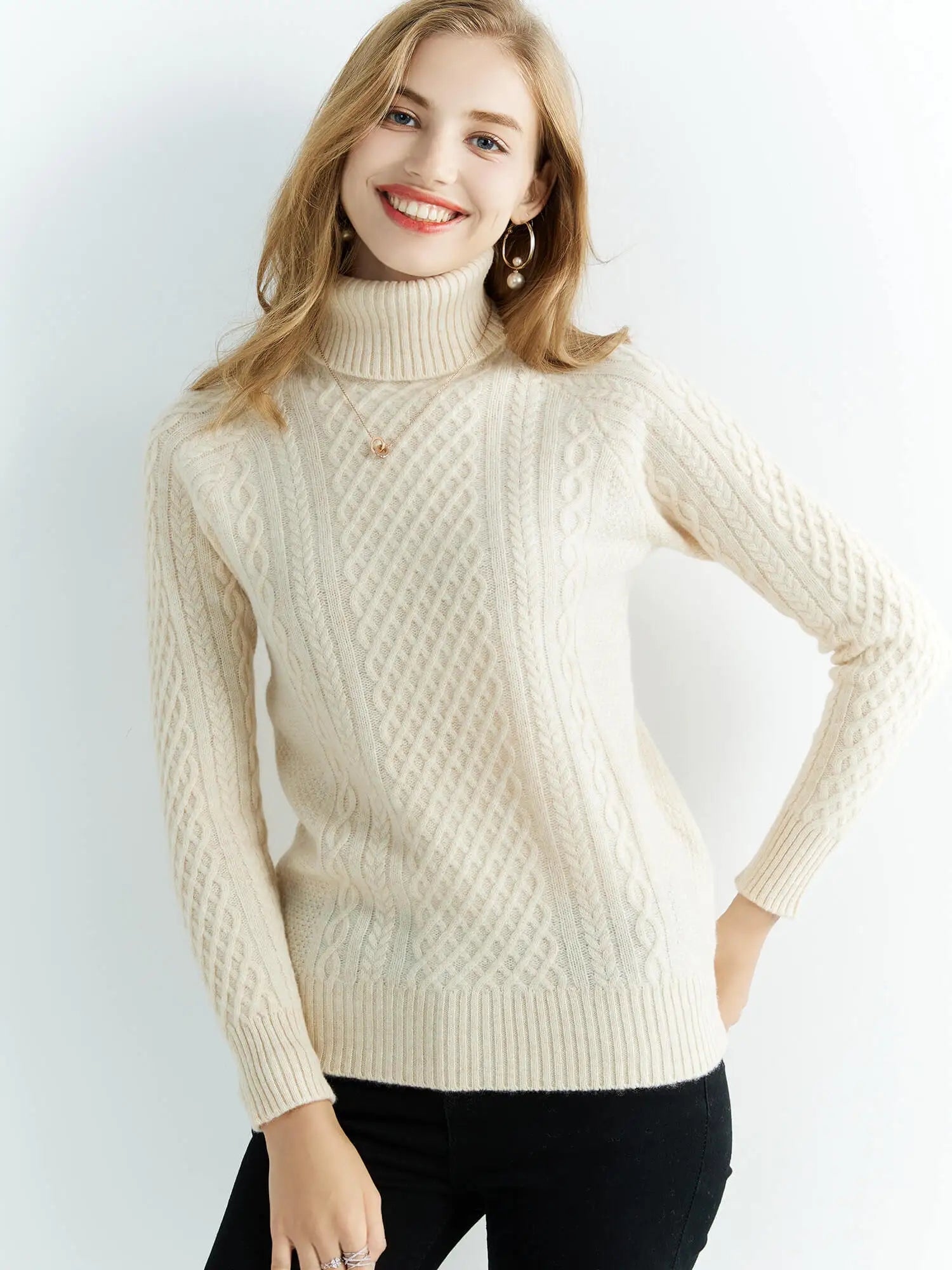 Nordic Cable-Knit Classic Sweater