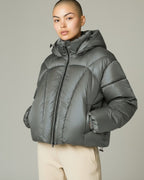 Short Hooded Puffer Jacket for Women