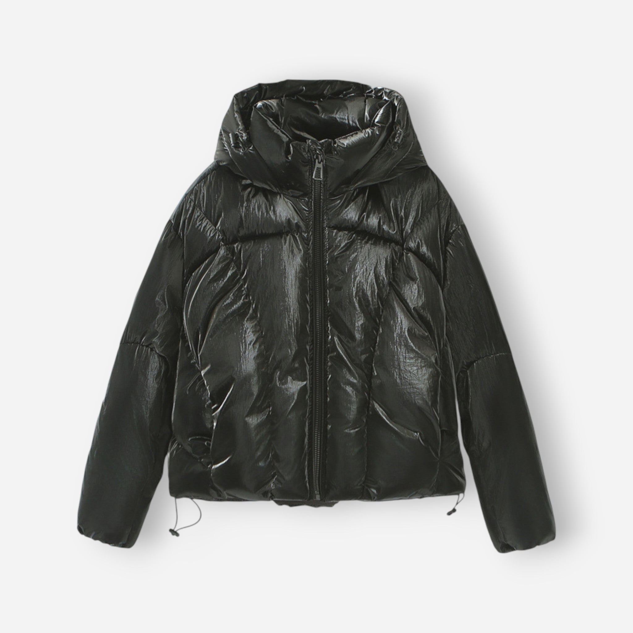 Short Hooded Puffer Jacket for Women