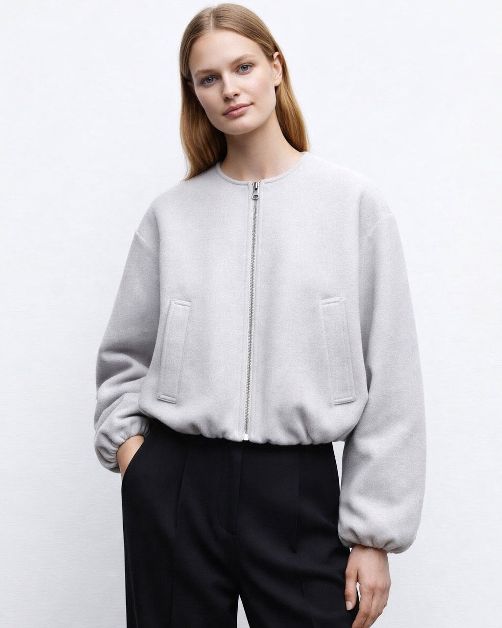 Short Puff Sleeve Jacket for Women