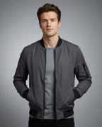 Slim Fit Lightweight Bomber Jacket for Men