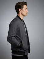 Slim Fit Lightweight Bomber Jacket for Men