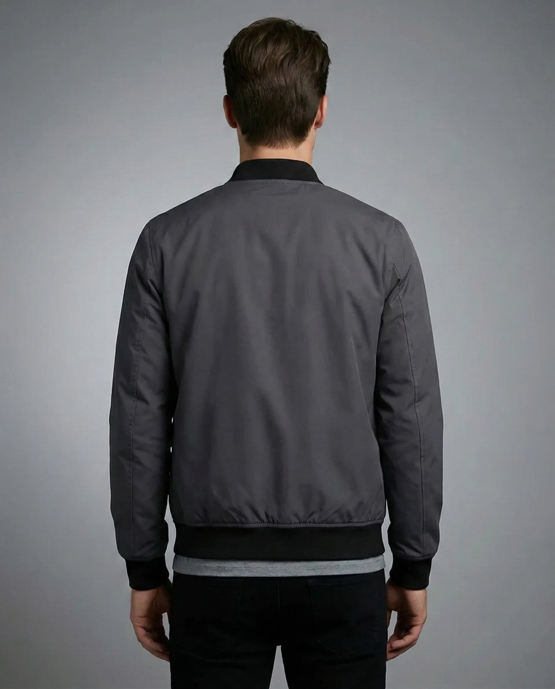 Slim Fit Lightweight Bomber Jacket for Men