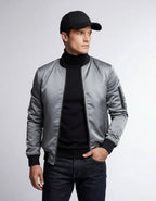 Slim Fit Lightweight Bomber Jacket for Men