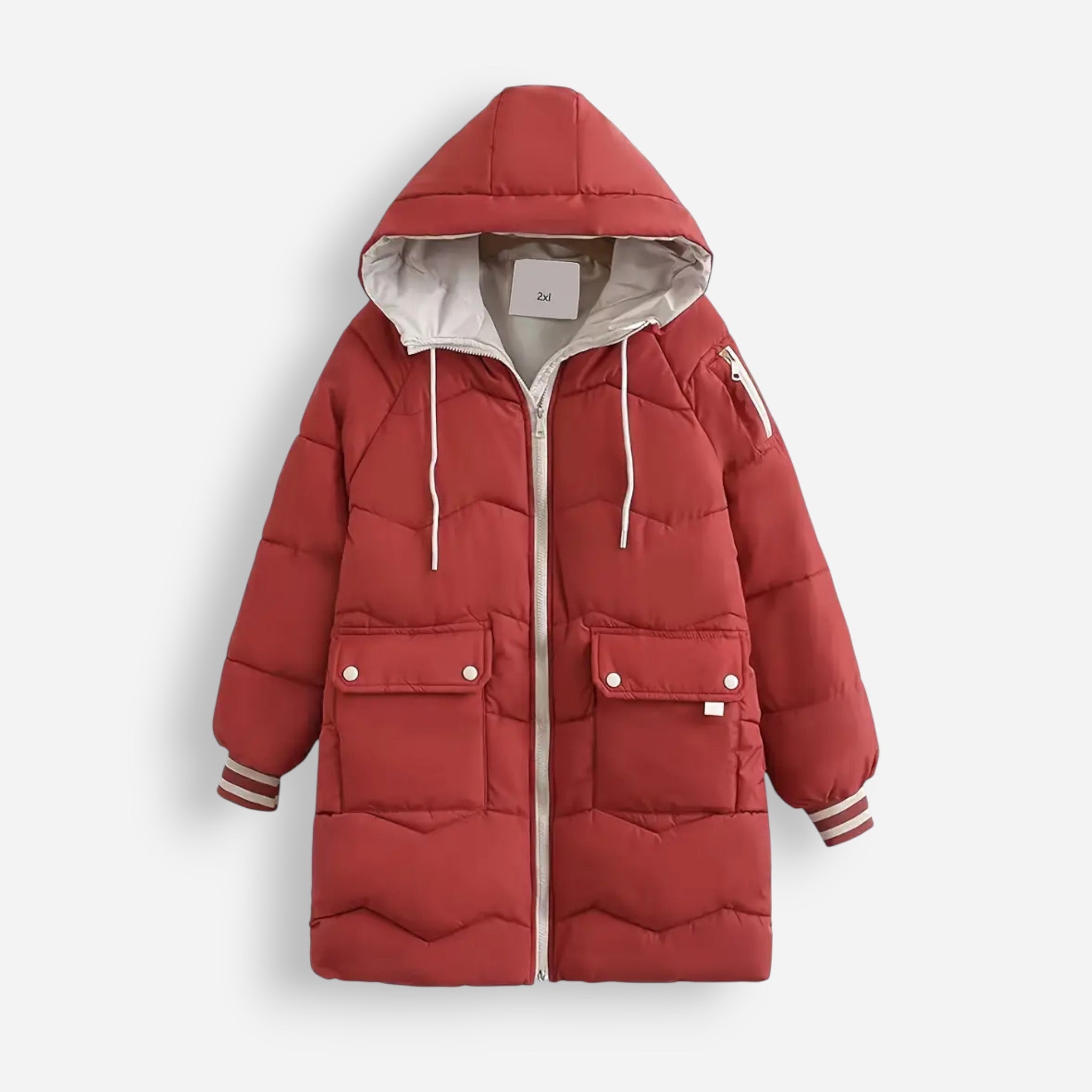 Slim Fit Stand-Up Collar Winter Jacket for Women