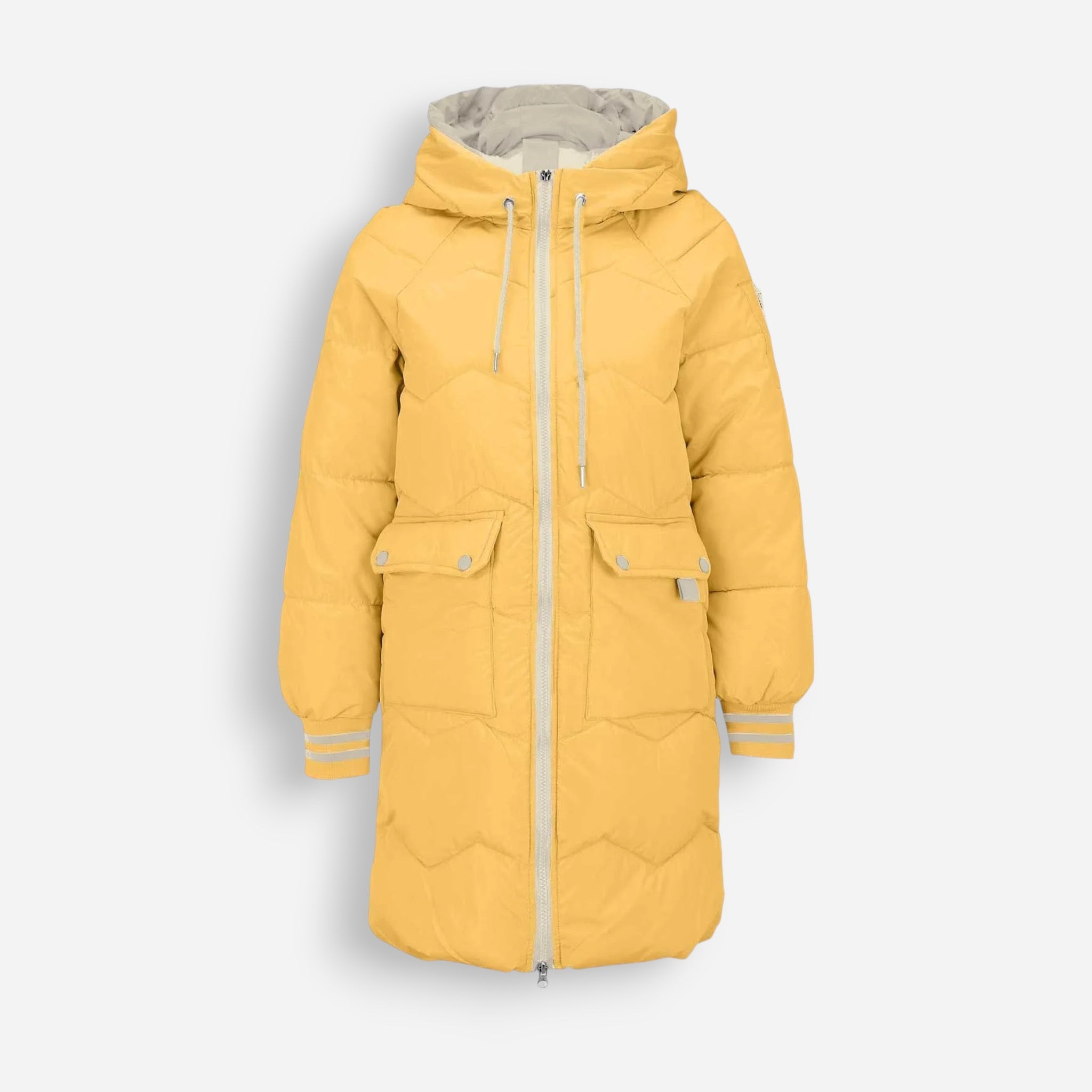 Slim Fit Stand-Up Collar Winter Jacket for Women