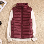 Slim Fit Ultralight Down Vest for Women