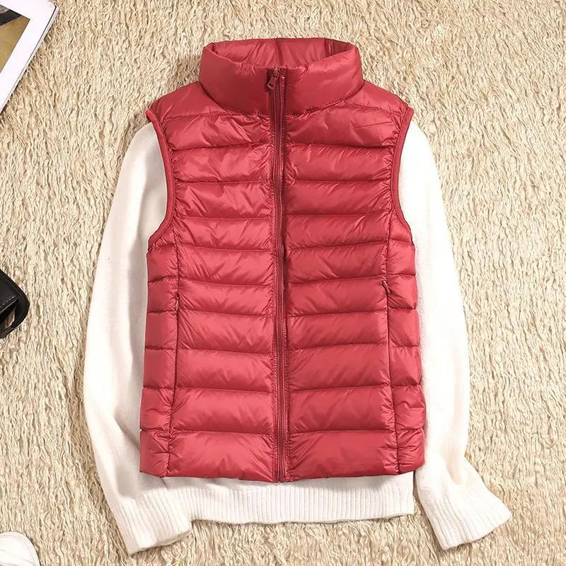 Slim Fit Ultralight Down Vest for Women