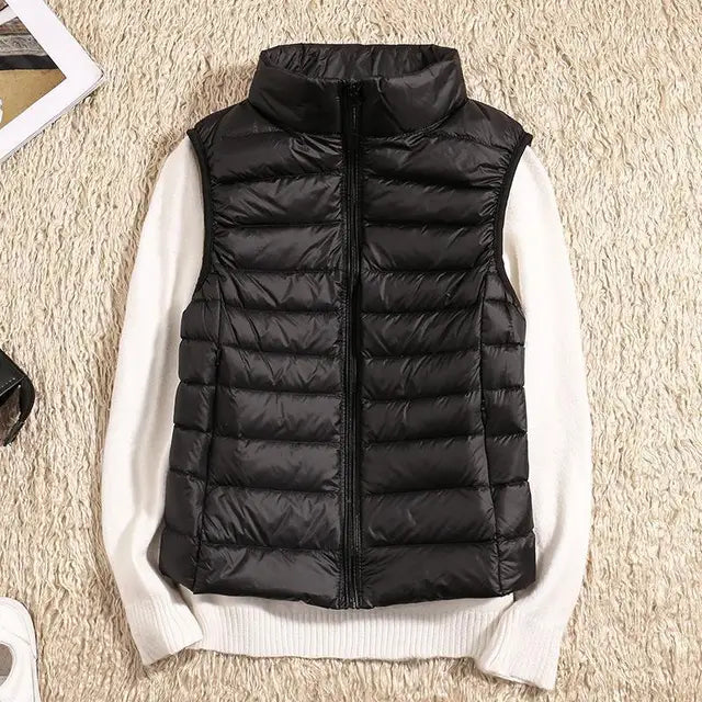 Slim Fit Ultralight Down Vest for Women