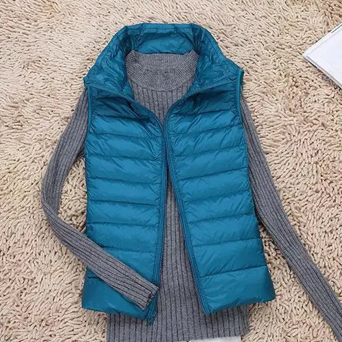 Slim Fit Ultralight Down Vest for Women