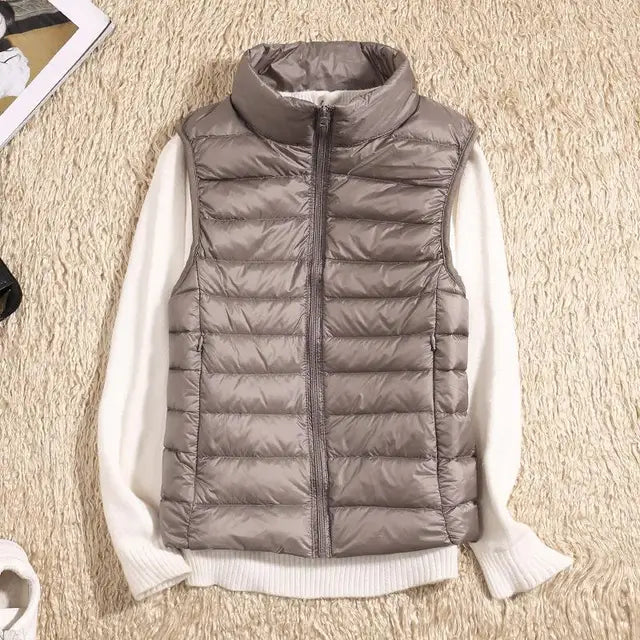 Slim Fit Ultralight Down Vest for Women