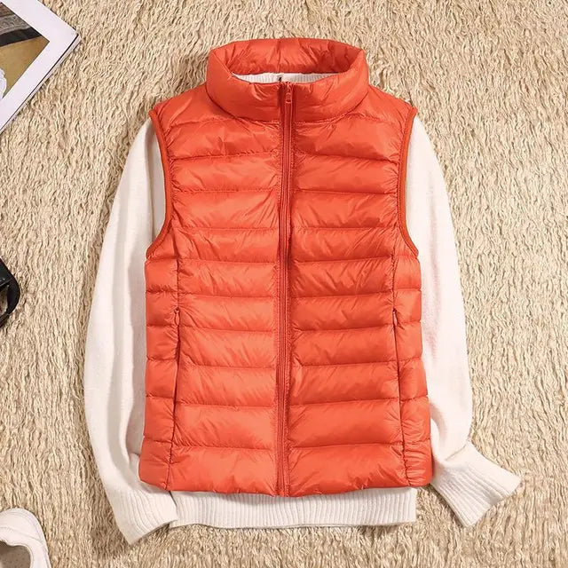 Slim Fit Ultralight Down Vest for Women