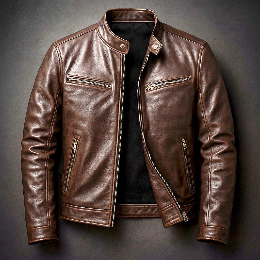 Marlow Vintage Leather-Look Jacket – Product image 01