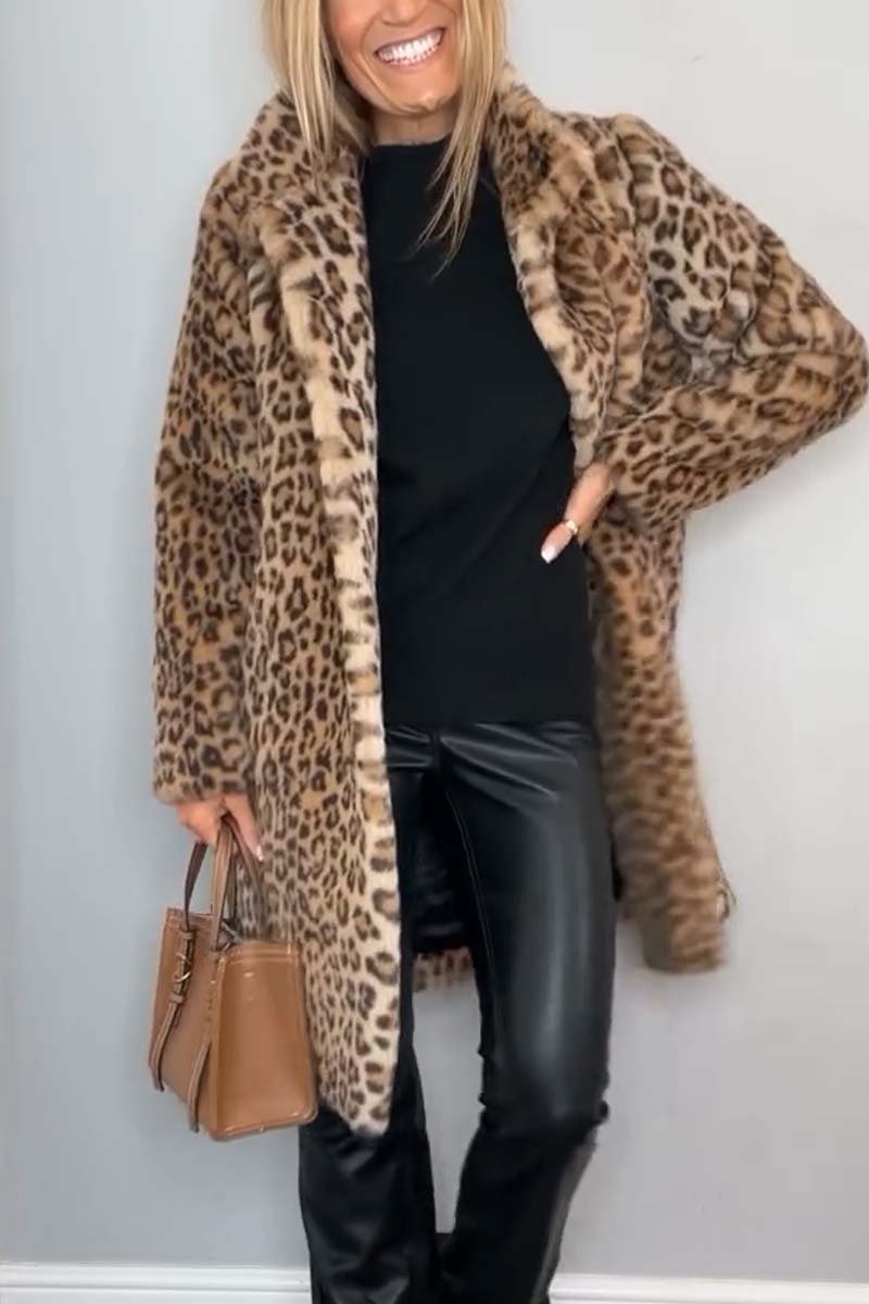 Tailored Leopard Print Coat for Women 2