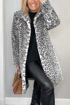 Tailored Leopard Print Coat for Women 4