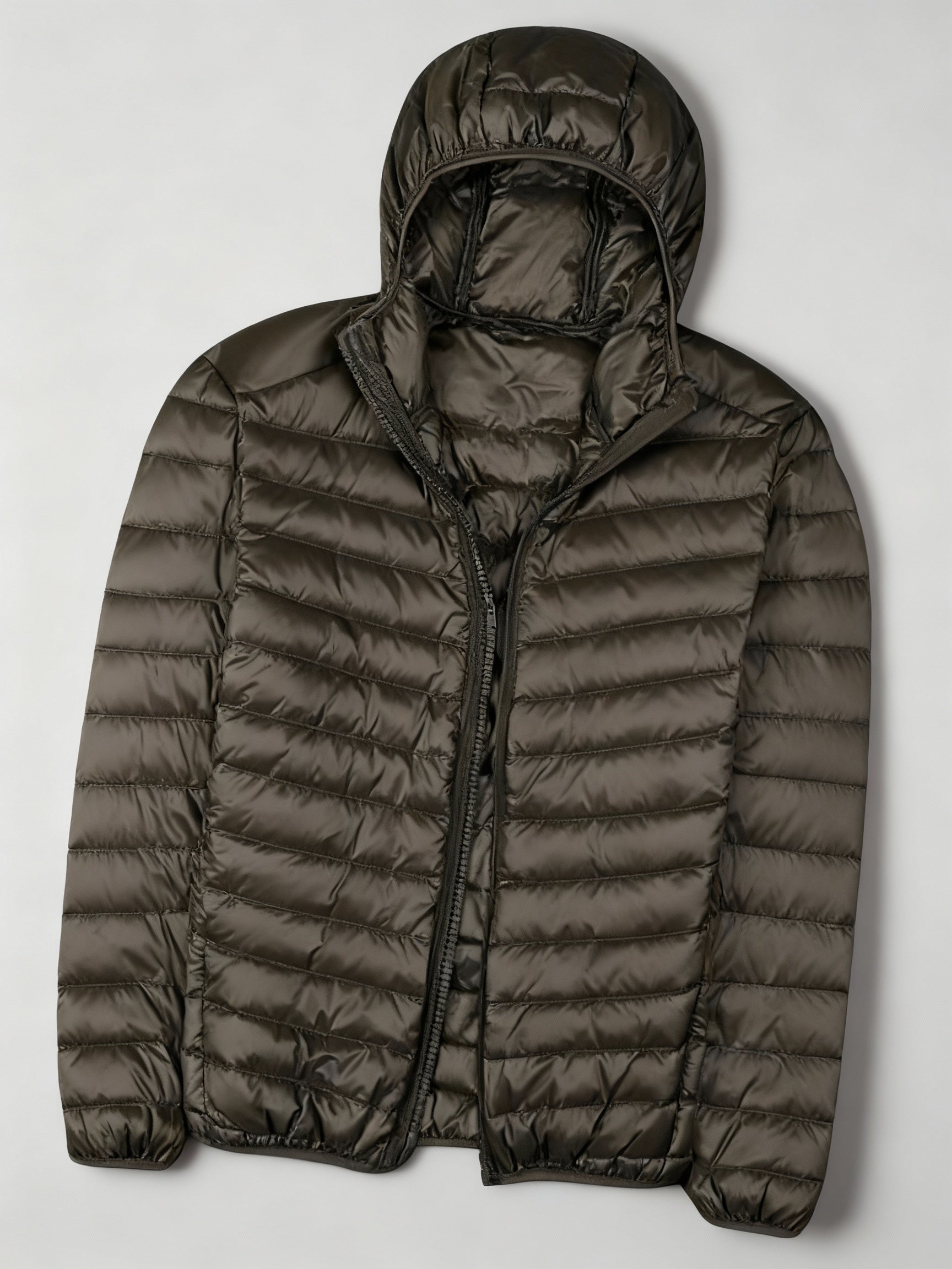 Ultralight Quilted Hooded Jacket for Men