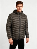 Ultralight Quilted Hooded Jacket for Men