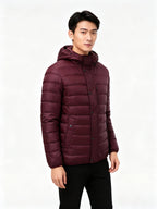 Ultralight Quilted Hooded Jacket for Men