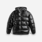 Unisex Medium Length Puffer Jacket with Hood