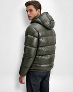 Unisex Medium Length Puffer Jacket with Hood