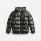 Unisex Medium Length Puffer Jacket with Hood