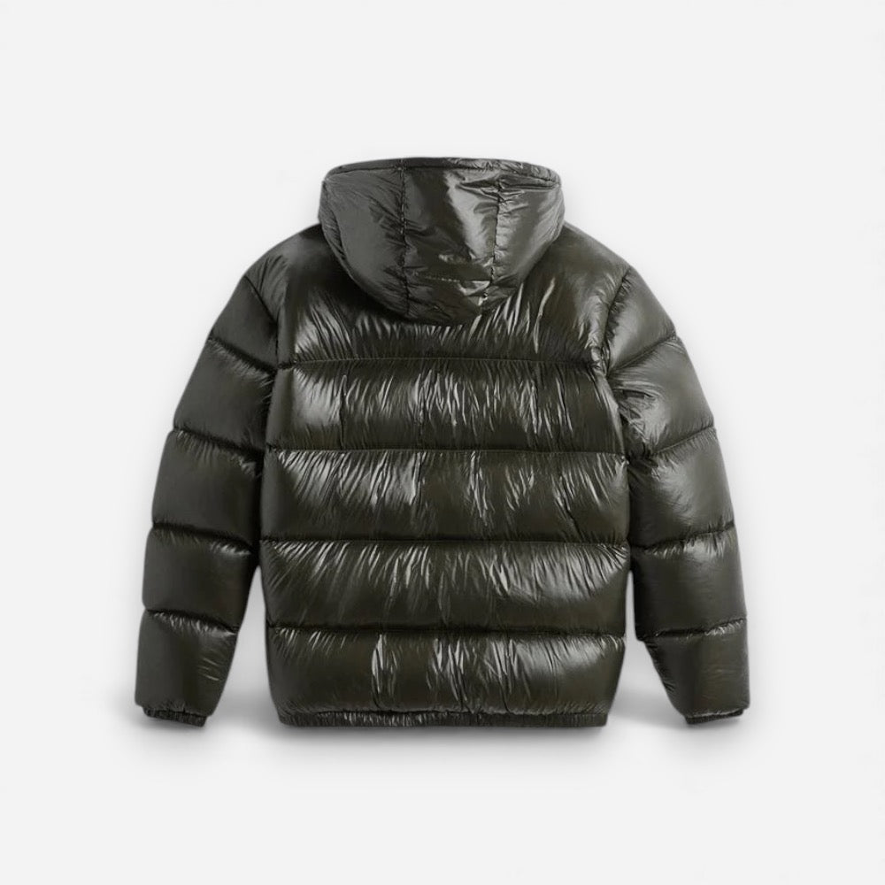 Unisex Medium Length Puffer Jacket with Hood
