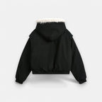 Unisex Winter Jacket with Fluffy Hood and Warm Lining