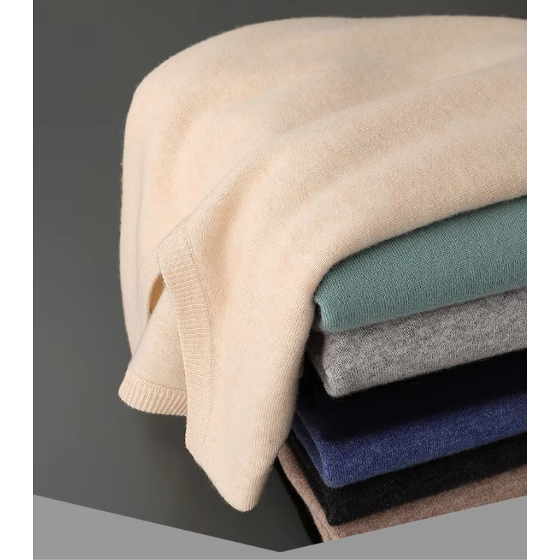 V-Neck Knit Sweater for Men