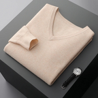V-Neck Knit Sweater for Men