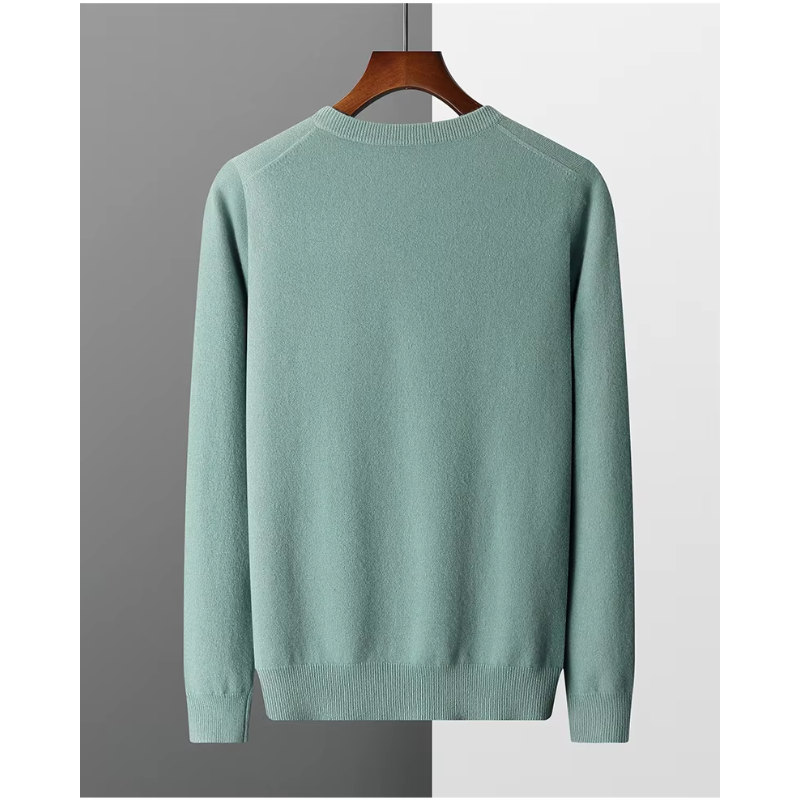 V-Neck Knit Sweater for Men