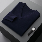 V-Neck Knit Sweater for Men