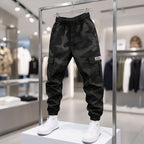 Ridgeborn Camo Cargo Trousers - Black