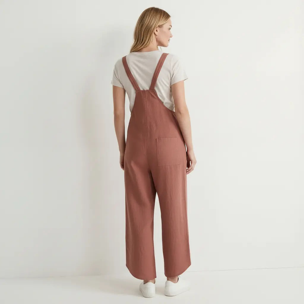 Wide Fit Lightweight Dungarees for Women