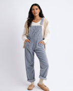 Women's Relaxed Fit Denim Dungarees with Adjustable Straps