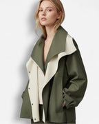 Women's Waterproof Coat with Multi-Layer Hood