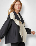 Women's Waterproof Coat with Multi-Layer Hood